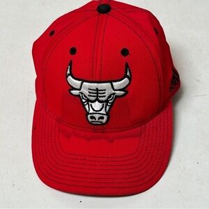 Adidas Chicago Bulls Basketball Red Cap Hat